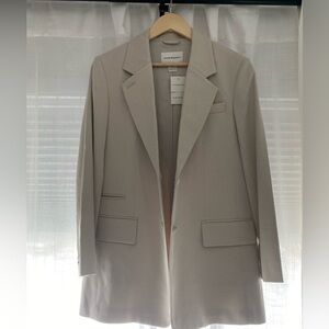 NWT Club Monaco longline light beige blazer